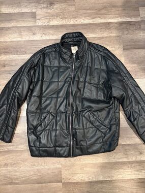 NWOT Free People Dolman Quilted Vegan Leather Jacket